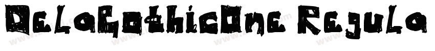 DelaGothicOne Regula字体转换